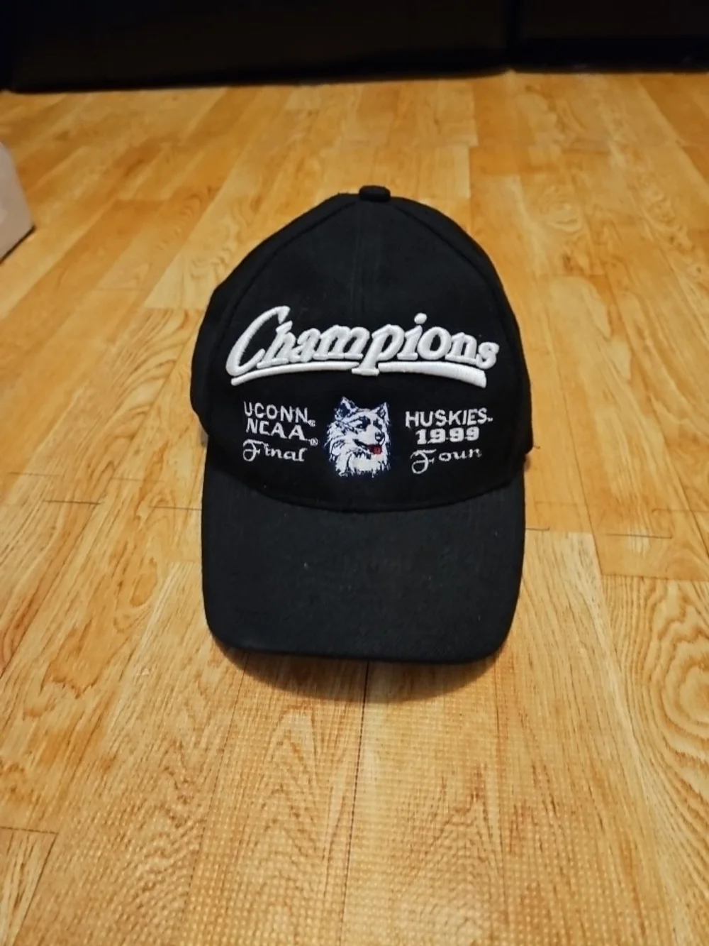 1999 Champions UConn Huskies Black Baseball Cap
